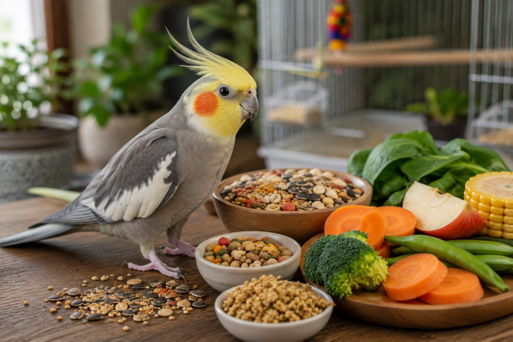 Cockatiel Parrot Complete Guide – Diet, Care, Cage, Behavior, and Lifespan